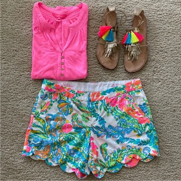 Lilly Pulitzer The Buttercup Short Resort White Casa Marina - Picture 4 of 4